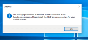 How to fix No AMD Graphics Driver is installed 