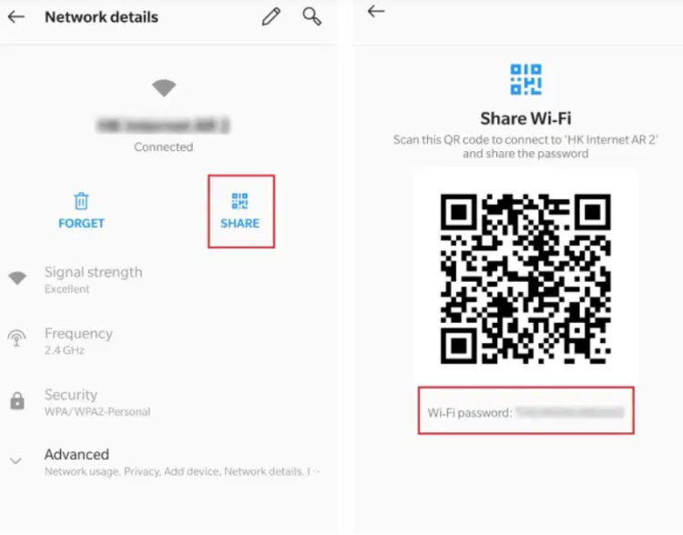wifi modem generate passwords for android