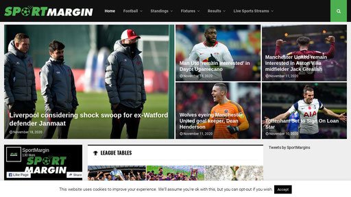 SportMargin: Free Sports Streaming Site